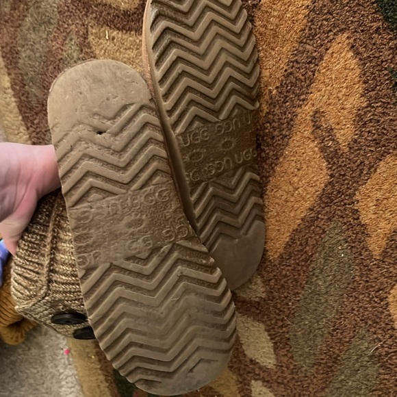 Ugg Cardy Boots Womens Size 6 Tan Brown Tall Three Button Ribbed - Picture 9 of 9